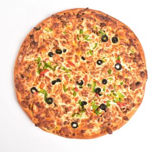 پیتزا قارچ و گوشت آمریکایی
